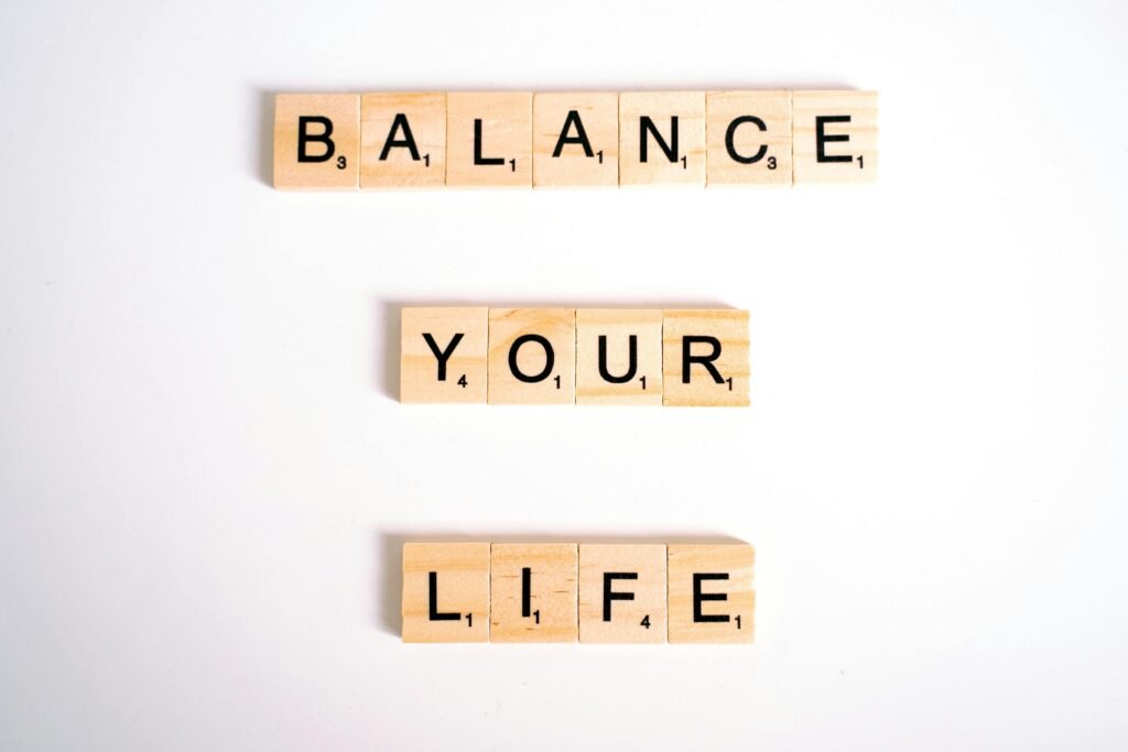 Inspirational message 'Balance