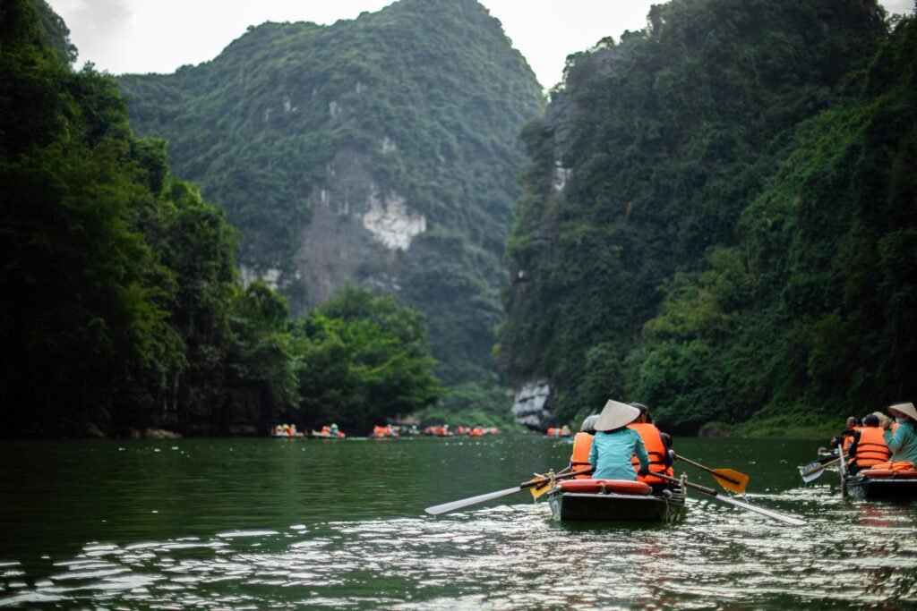Explore the lush greenery and karst