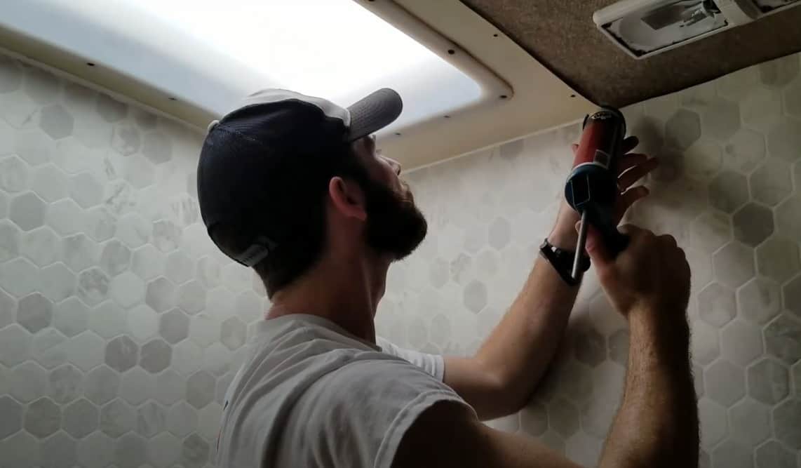 how to waterproof rv shower walls