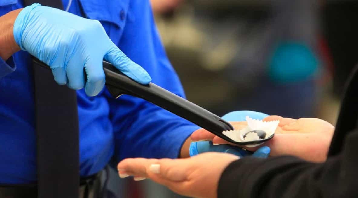 why does tsa swab your hands